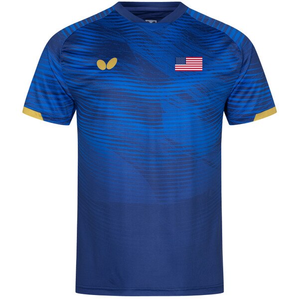 Butterfly USA Team 25 Shirt - Blue - Front